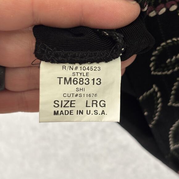 Softwear Mark Singer Top Large Slinky Knit Career Capsule Church Maximalist Loud - Picture 8 of 9